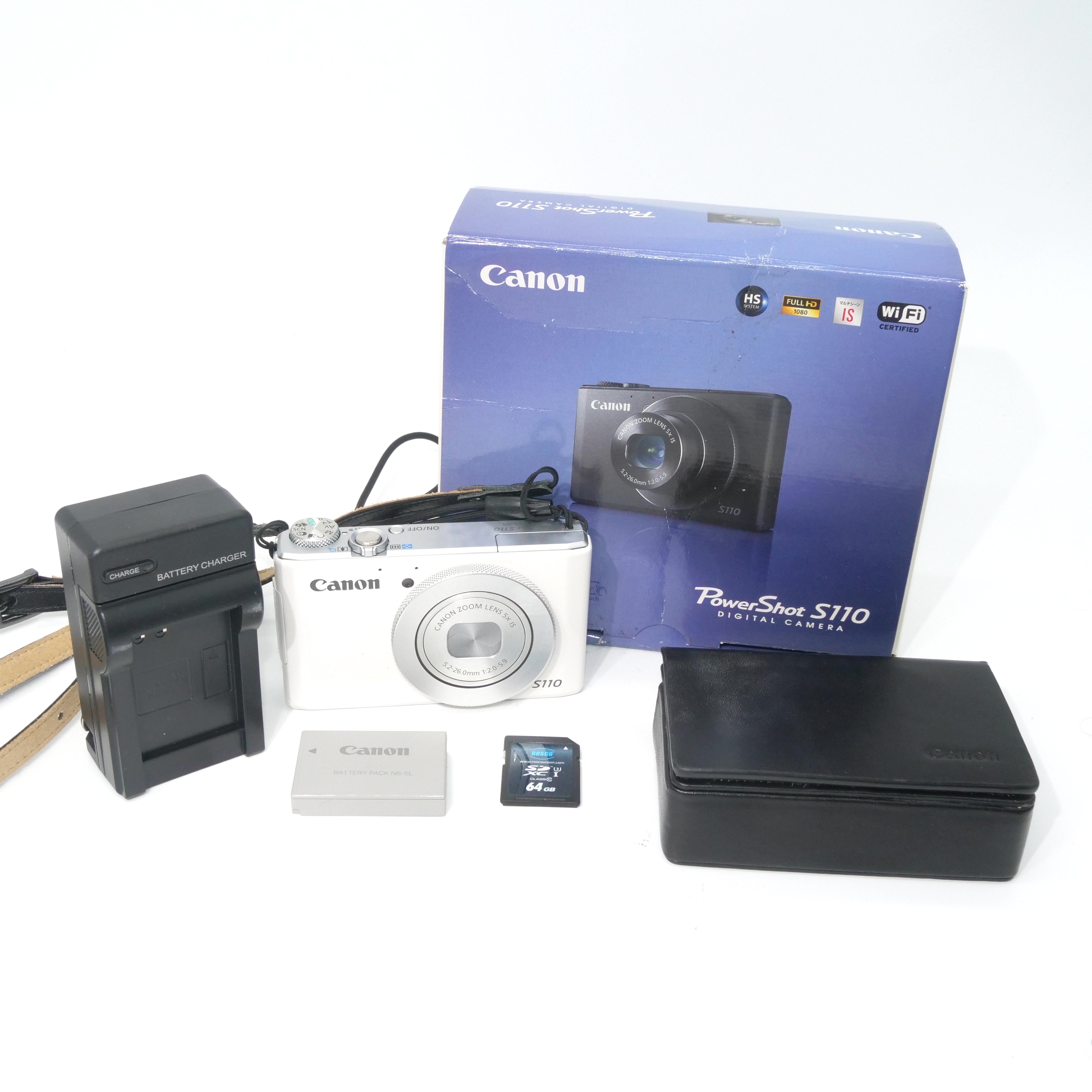 Canon PowerShot S110 Y2K Digicam (White) with Box – digis.mtl
