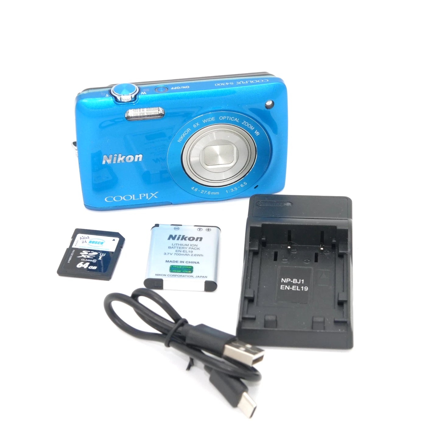 Nikon Coolpix S4300 16MP Y2K Digicam (Blue)