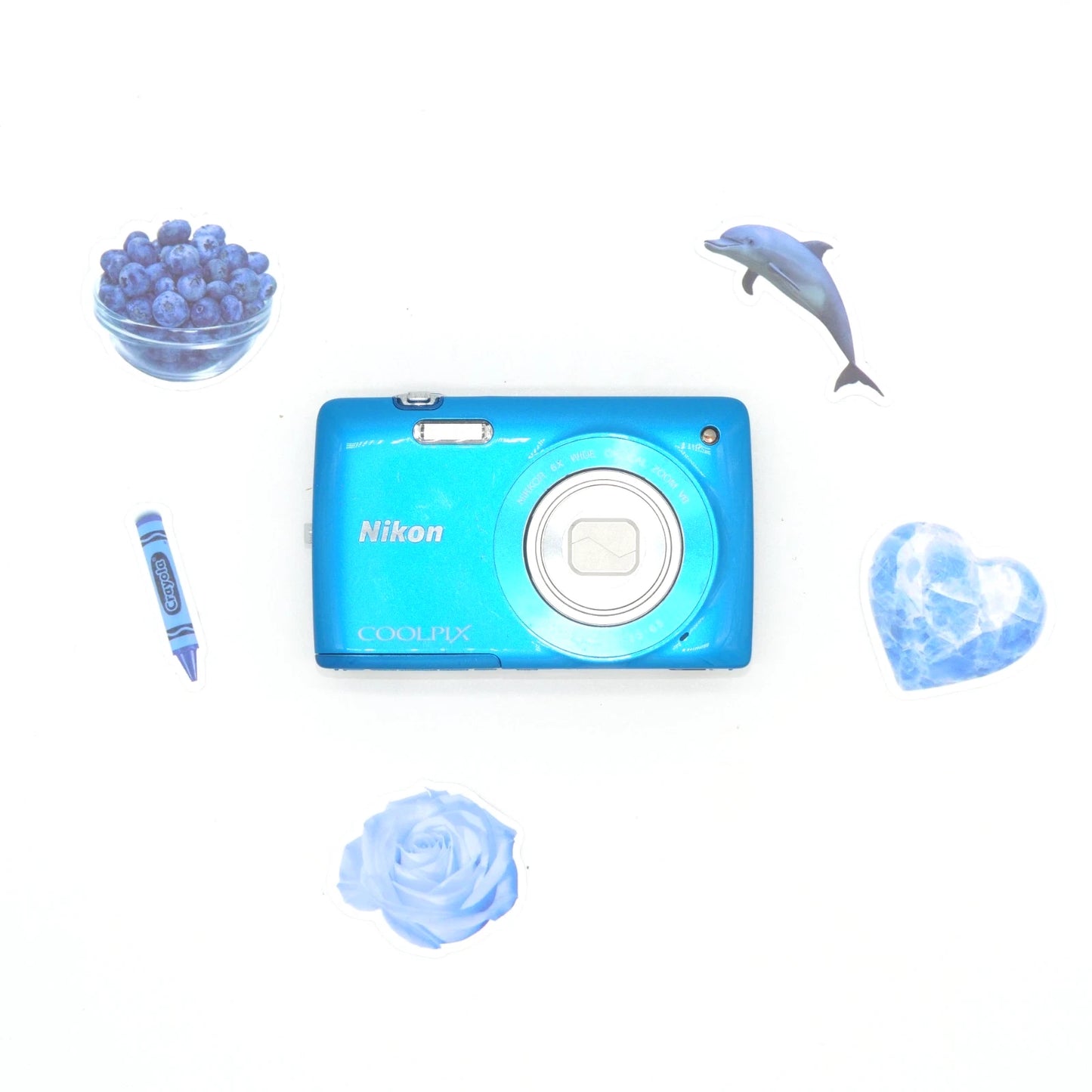 Nikon Coolpix S4300 16MP Y2K Digicam (Blue)