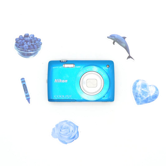 Nikon Coolpix S4300 16MP Y2K Digicam (Blue)